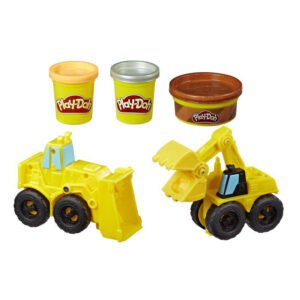 Play-Doh Wheels Excavator and Loader Toy Construction Trucks